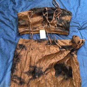 Micas tie dyed matching two piece set